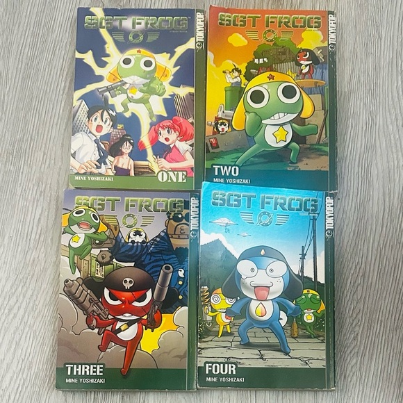 Sgt Frog Vol 1 2 3 4 Manga Lot Tokyopop Mine Yoshizaki Teen Comedy Paperbacks - Picture 2 of 4